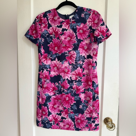 Aritzia Babaton Patricio Short Sleeve Floral Sheath Dress - Picture 4 of 7